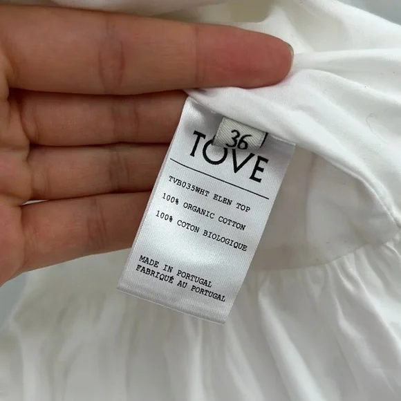 ❌SOLD❌ TOVE Elen Top in White 36 - Picture 9 of 9